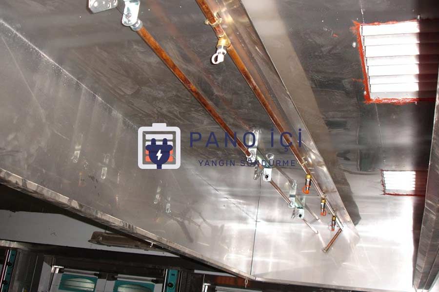 Mutfak Davlumbaz Söndürme Sistemleri Tasarımı - Panoiçi Söndürme COM TR