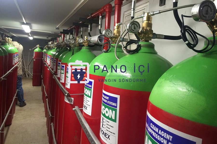 Argon Gazlı Yangın Söndürme Sistemleri - Panoiçi Söndürme COM TR